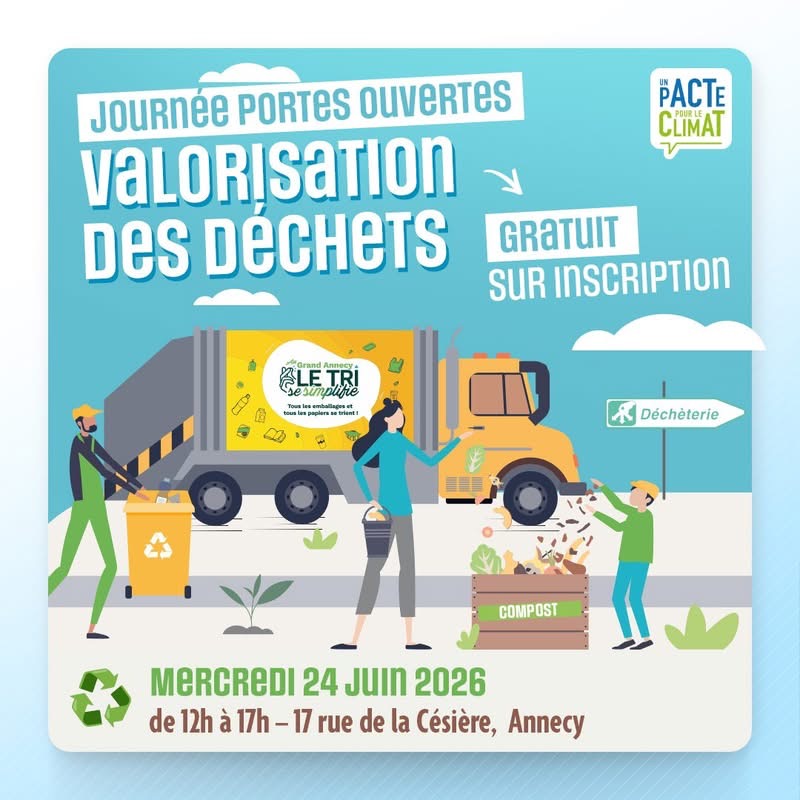 Portes ouvertes : découvrez les coulisses de la valorisation des déchets ménagers du Grand Annecy